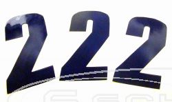 SCHREMS STICK NUMBER 14 CM 3-PACK BLUE 2