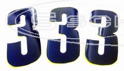 SCHREMS KLEBENUMMER 14 CM 3-PACK BLAU 3