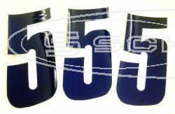 SCHREMS KLEBENUMMER 14 CM 3-PACK BLAU 5