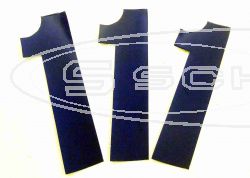 SCHREMS KLEBENUMMER 17 CM 3-PACK BLAU 1