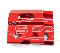 ZETA VORNE BREMSLEITUNGS-HALTEKLAMMER ROT ALLE KAWASAKI KX/KXF/KLX, SUZUKI ALLE RM 85 05-/RM 125/250 04- RMZ/RMX/DR-Z MODELLE