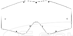 125.2423-S POLYWEL LENS ANTI-FOG WITHOUT PRESS-STUD LEADER ZLR S