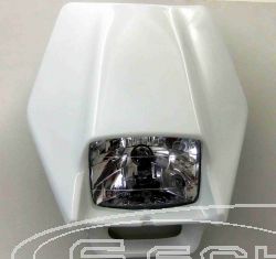 UFO LAMPENMASKE MIT HALOGEN GHIBLI KTM ALL 93- WEISS