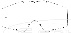 125.3523-2-Y POLYWEL SUPER LENS ANTI-FOG 2 STUDS SCRATCH RRSISTA