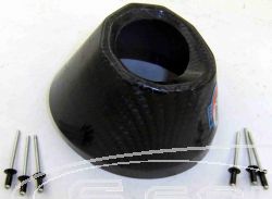 HGS SCHALLDMPFER ENDKAPPE CARBON OVAL T1 MIT NIETEN