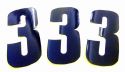 SCHREMS KLEBENUMMER 17 CM 3-PACK BLAU 3