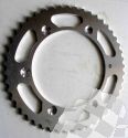 SCHREMS REAR SPROCKET ALU-PREMIUM SILVER SUZUKI DR,  TS, RM/ CAGIVA